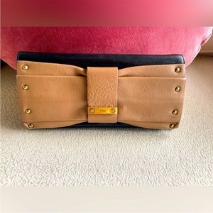 Authentic Chloe June bow long wallet